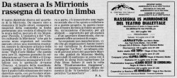 Lapola Rassegna Is Mirrionese Anno(1990)